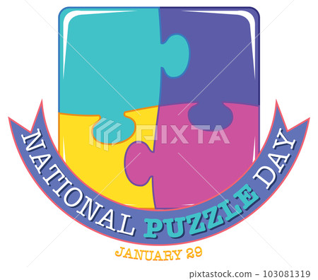 National Puzzle Day Banner 103081319