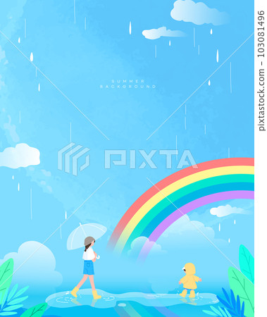 Various summer background illustrations 103081496