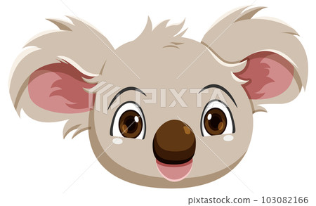 Cute koala cartoon character isolated Cute koala cartoon character isolated 103082166