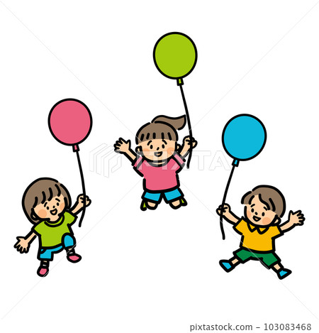 帶著氣球微笑的孩子們 帶著氣球微笑的孩子們 103083468