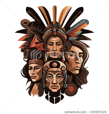 American Indian Warrior Tattoo Sketch Portrait Canvas Print : Amazon.in:  Home & Kitchen