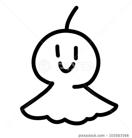 teru teru bozu單色手繪插畫 teru teru bozu單色手繪插畫 103083566