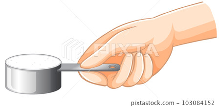 Powder in Measuring Cup 103084152