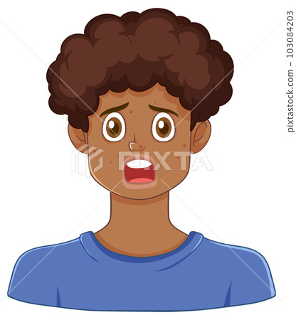 Teen Boy with Ance Face 103084203