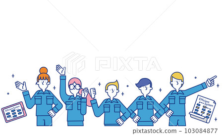 從事製造技術職業的男性和女性 103084877