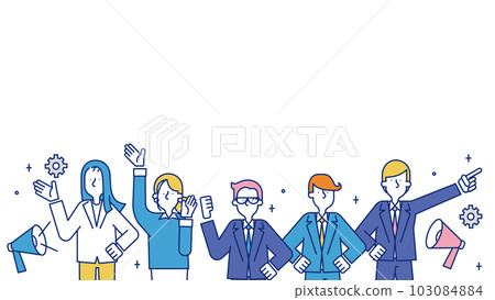 Men and women working in technical sales positions Men and women working in technical sales positions 103084884