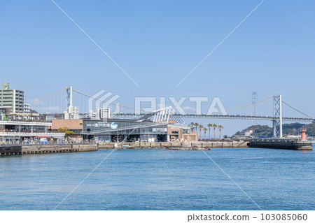 Shimonoseki City, Yamaguchi Prefecture Popular Tourist Destination Karato Market, Kamon Wharf, and the Kanmon Bridge Area Shimonoseki City, Yamaguchi Prefecture Popular Tourist Destination Karato Market, Kamon Wharf, and the Kanmon Bridge Area 103085060