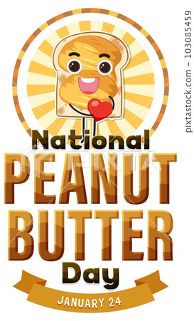 National Peanut Butter Day Banner Design 103085459