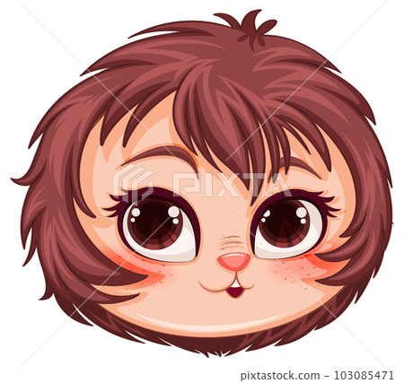 Little Cat Girl Hybrid in Fantasy Cartoon Style 103085471