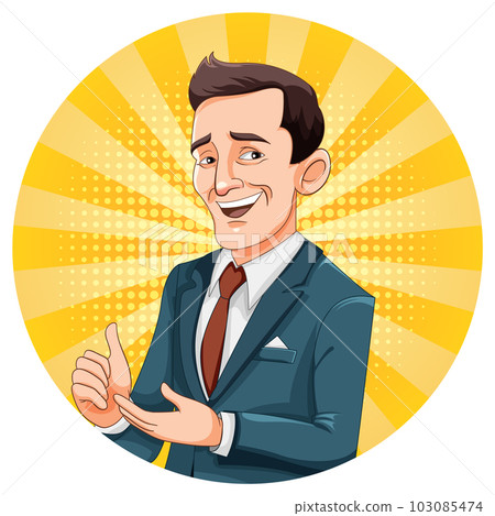 Business man cartoon character Business man cartoon character 103085474