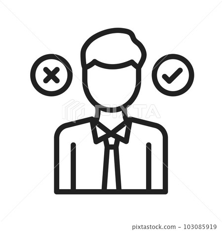 Decision Making icon vector image. Decision Making icon vector image. 103085919