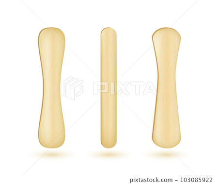 Popsicle sticks, Ice cream wooden elements set. 103085922