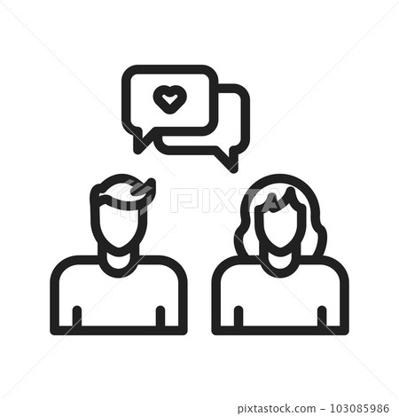 Communication icon vector image. Communication icon vector image. 103085986