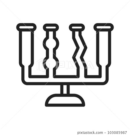 Communicating Vessels icon vector image. 103085987