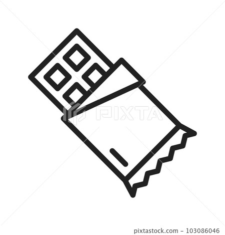 Chocolate icon vector image. 103086046