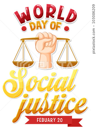 World day of social justice banner - Stock Illustration [103086209] - PIXTA