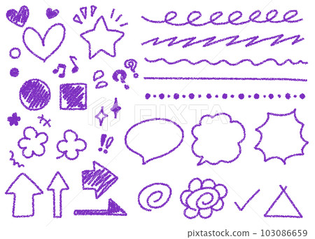 Crayon material Hand drawn decoration set Various 103086659