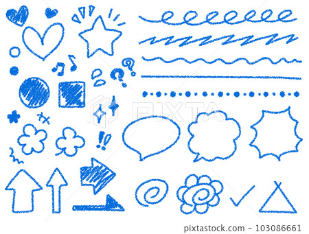 Crayon material Hand drawn decoration set Various 103086661