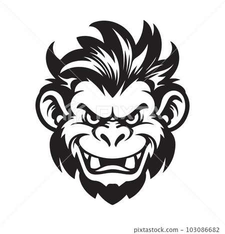 troll, logo concept black and white color, hand drawn illustration troll, logo concept black and white color, hand drawn illustration 103086682