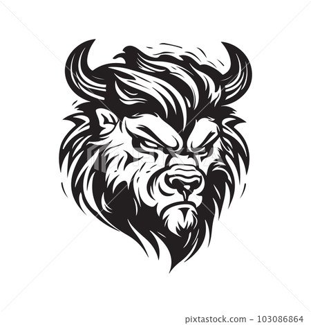 beast, vector concept digital art, hand drawn...-插圖素材 [103086864] - PIXTA圖庫