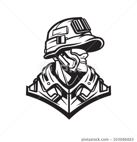 soldier, vector concept digital art, hand drawn illustration soldier, vector concept digital art, hand drawn illustration 103086883