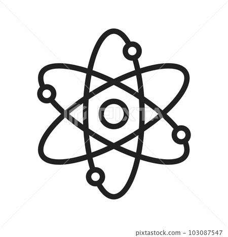 Atoms icon vector image. Atoms icon vector image. 103087547