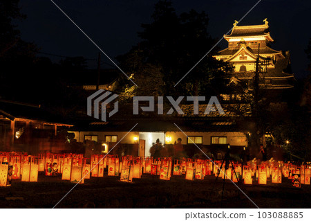 2022 Matsue 松江水燈路 松江城和燈籠 103088885