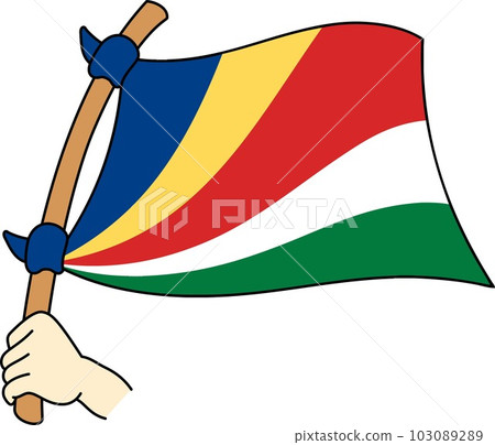 Fluttering national flags of the world ☆ Seychelles ☆ 103089289