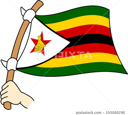飄揚的世界各國國旗☆津巴布韋☆ 103089290