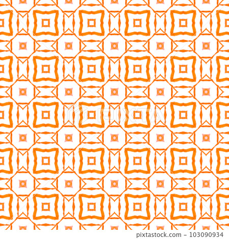 Organic tile. Orange lovely boho chic summer design. Textile ready positive print, swimwear fabric, wallpaper, wrapping. Trendy organic green border. Organic tile. Orange lovely boho chic summer design. Textile ready positive print, swimwear fabric, wallpaper, wrapping. Trendy organic green border. 103090934