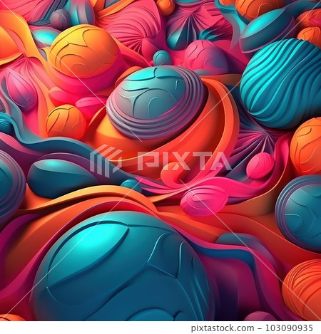 Abstract futuristic colorful 3d background Abstract futuristic colorful 3d background 103090935
