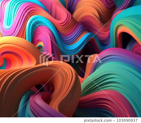 Abstract futuristic colorful 3d background 103090937