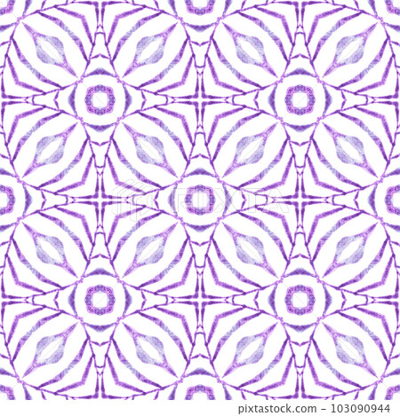 Textile ready fine print, swimwear fabric, wallpaper, wrapping. Purple enchanting boho chic summer design. Hand painted tiled watercolor border. Tiled watercolor background. Textile ready fine print, swimwear fabric, wallpaper, wrapping. Purple enchanting boho chic summer design. Hand painted tiled watercolor border. Tiled watercolor background. 103090944