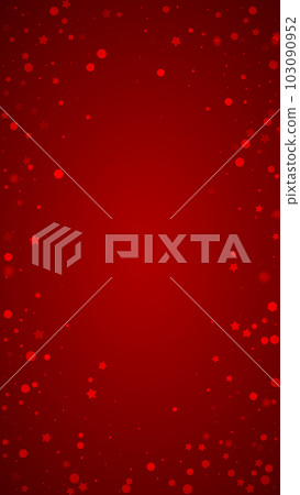 Beautiful snowfall christmas background. Subtle flying snow flakes and stars on christmas red background. Beautiful snowfall overlay template. Vertical vector illustration. Beautiful snowfall christmas background. Subtle flying snow flakes and stars on christmas red background. Beautiful snowfall overlay template. Vertical vector illustration. 103090952