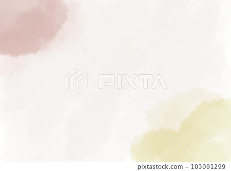 Watercolor frame background pink yellow 103091299