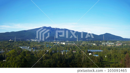 It is a beautiful landscape of Hallasan, a famous mountain in Jeju Island, South Korea. 103091465