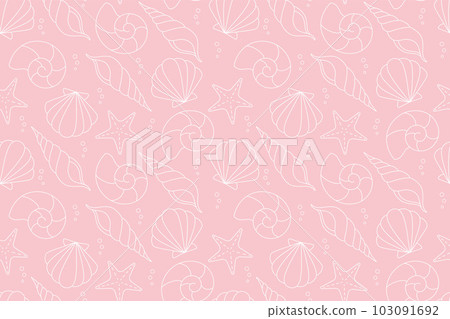 Seashell seamless pattern 5 Seashell seamless pattern 5 103091692