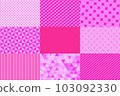 Geometric pink seamless pattern 103092330