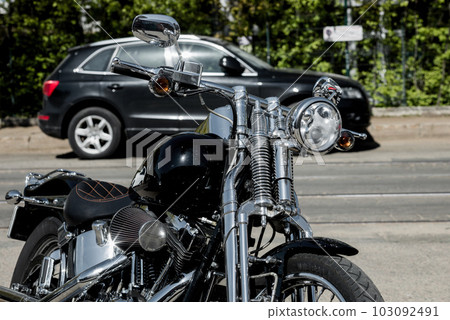 classic american motorcycle. classic american motorcycle. 103092491