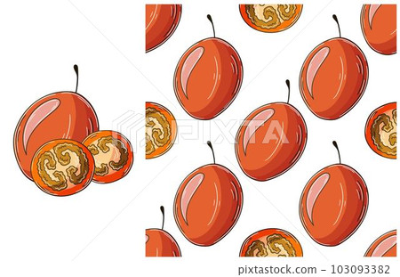Seamless pattern for kitchen, restaurant or shop. Set in hand draw style Seamless pattern for kitchen, restaurant or shop. Set in hand draw style 103093382
