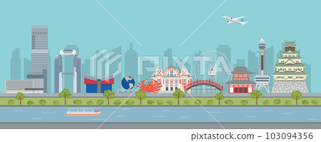 大阪城市景觀圖像 103094356
