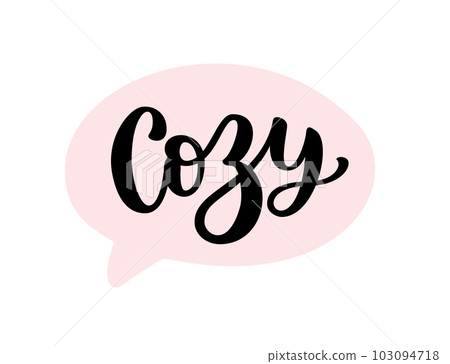 COZY text. Speech bubble cozy. Only one single word. Printable graphic tee. COZY text. Speech bubble cozy. Only one single word. Printable graphic tee. 103094718