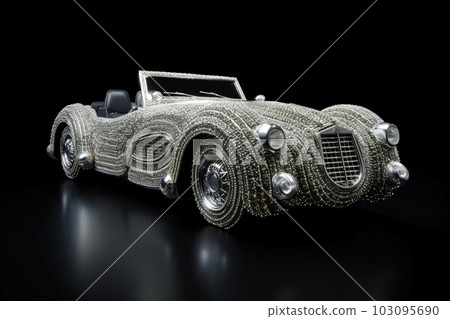 diamonds Luxury futuristic convertible sport car illustration generative ai diamonds Luxury futuristic convertible sport car illustration generative ai 103095690