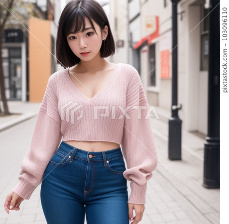 [AI圖像]走在街上的美女 103096110