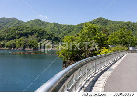 Yanba Dam in early summer, Gunma Prefecture Yanba Dam in early summer, Gunma Prefecture 103096359