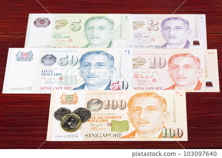 Singapore money - coins and banknotes 103097640