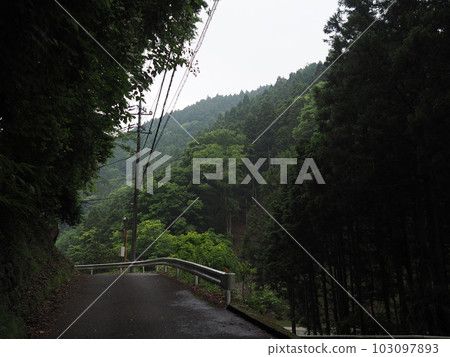 deserted mountain road 103097893