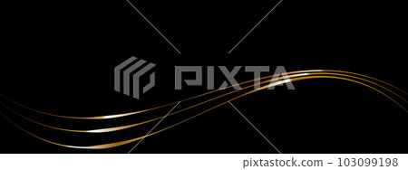 Luxury line banner black & gold Luxury line banner black & gold 103099198