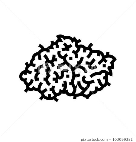 cannabis bud leaf line icon vector illustration 103099381