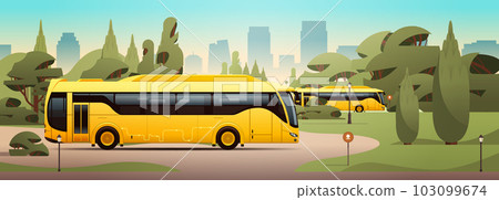 city bus vehicle modern public transport urban and countryside traffic comfortable moving concept city bus vehicle modern public transport urban and countryside traffic comfortable moving concept 103099674